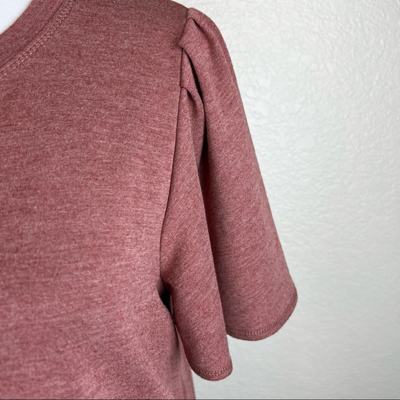 Mind Over Matter Mauve Pink Pocket Jersey Dress Large - Picture 2 of 11